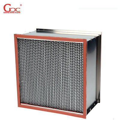 250m3/H 400degree H14 High Temperature Hepa Filter With Baffle Plate
