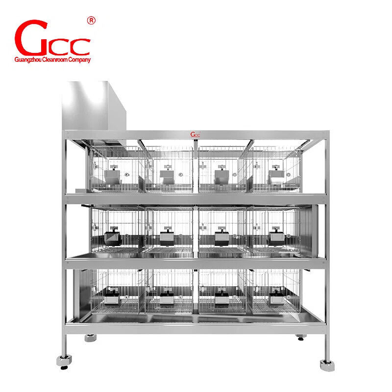Laboratory Rabbit Cage System for Animal Research and Breeding