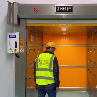 GCC Cargo Clean Room Air Shower With PVC Shutter Door With Photoelectric Sensor