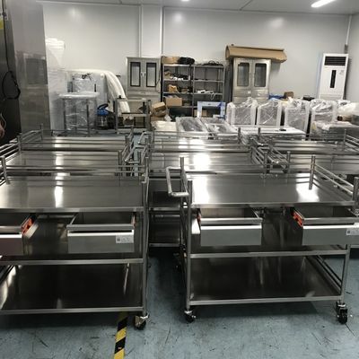 Manufacturer Hospital Or Food Industry Stainless Steel Trolley For Easy Sliding