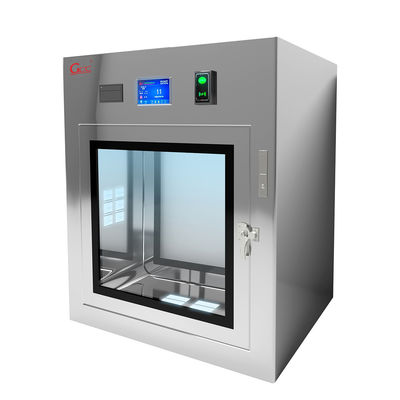Stainless Steel Electrostatic Interlocking Cleanroom Xenon Light Transmission Window / Pass Box