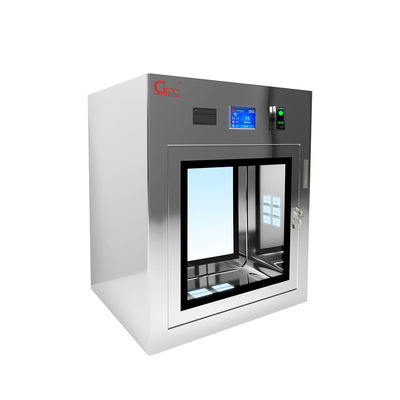 Stainless Steel Electrostatic Interlocking Cleanroom Xenon Light Transmission Window / Pass Box