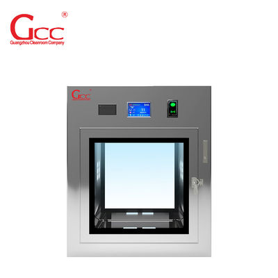 Stainless Steel Electrostatic Interlocking Cleanroom Xenon Light Transmission Window / Pass Box