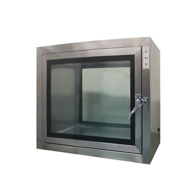 Stainless Steel 220V 50HZ L600mm Cleanroom Pass Through Chambers