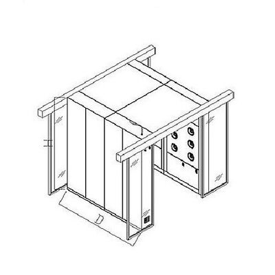 Customized Four People 120V Cargo Cleanroom Air Shower