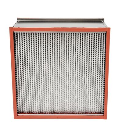 250m3/H 400degree H14 High Temperature Hepa Filter With Baffle Plate