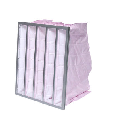 F7 F8 1700m3/H Multi Pocket Bag Air Filter  High Temperature Resistance