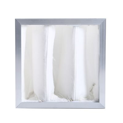 F5 Efficiency Cleanroom Air Filter , 1000m3/h Synthetic Pocket Air Filter