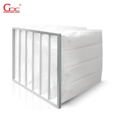 F5 Efficiency Cleanroom Air Filter , 1000m3/h Synthetic Pocket Air Filter