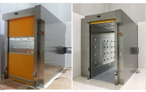 Carbon Steel 99.99% Efficiency 220Volt Cleanroom Air Shower