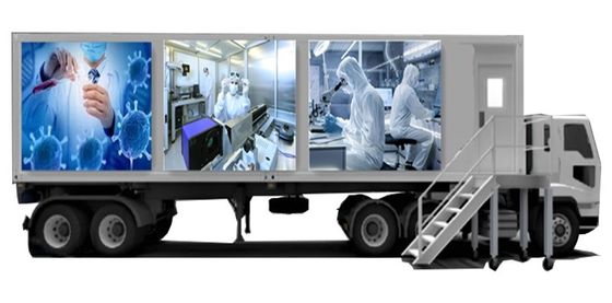 ISO Mobile PCR Cabin Laboratory 30KW Prefab Cleanroom Container