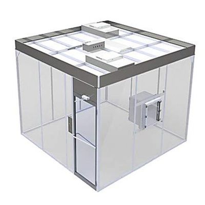 Polished Cleanroom Air Shower Entranceway With Noise Level ≤65dB LED Lighting