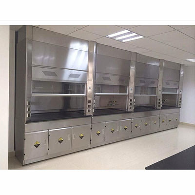 65dB Noise Lab Full Steel Pp Fume Hood Alkali Resistant 1200m3/H