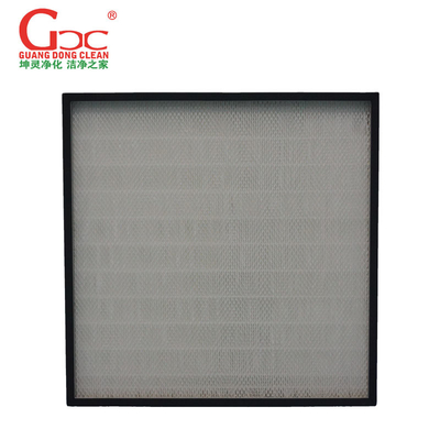 HEPA H14 Cleanroom Air Filter Glass Fiber Bag With Aluminum Frame