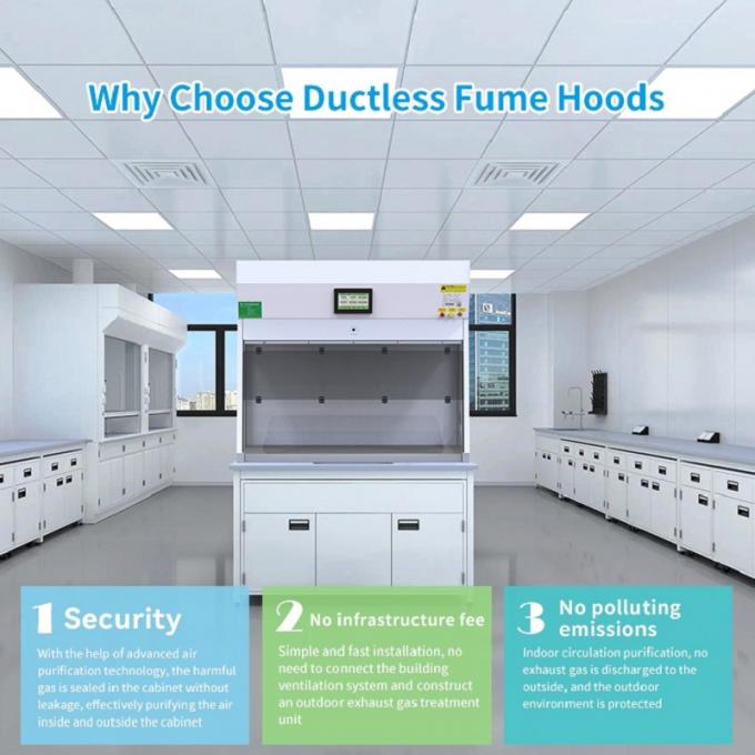 Ductless Chemical Fume Hood Safety Mobile Fume Cupboard For Laboratory