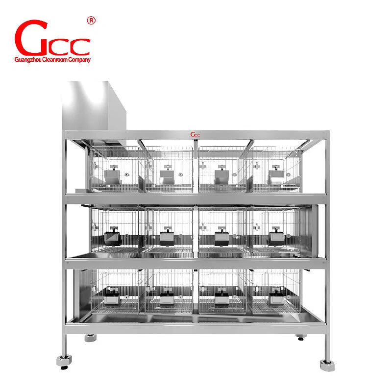 Laboratory Rabbit Cage System for Animal Research and Breeding